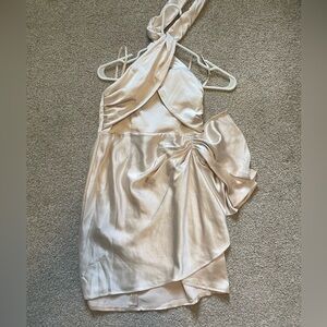 Hello Molly champagne halter neck cocktail dress NWT